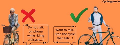 don't talk on phone while cycling