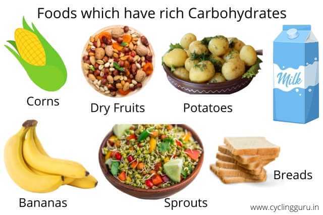 carbohydrate rich food for cyclists