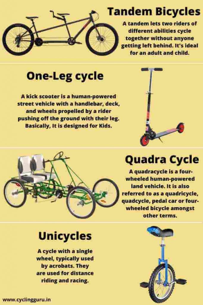types of bikes according to specialty