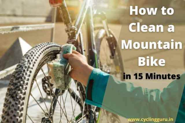 how to clean a mountain bike in 15 minutes