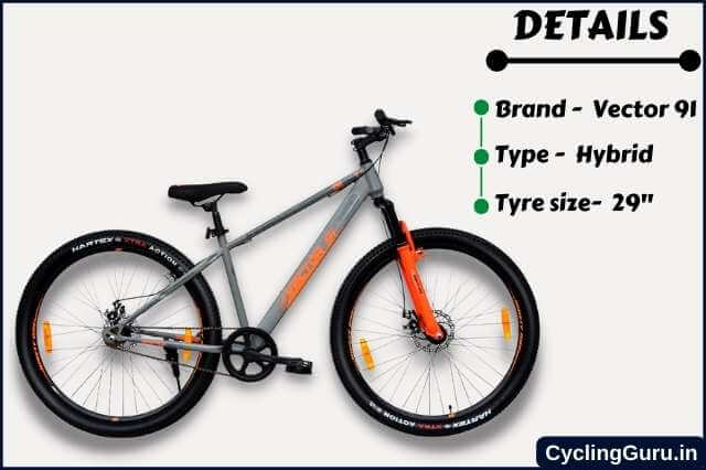 Vector 91 Defeatr 29T Non Gear Hybrid Bike