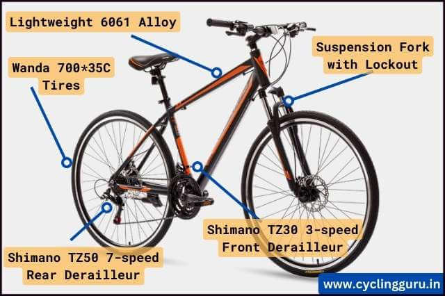Triad Unisex X4 700C Hybrid Bicycle