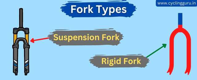 rigid vs suspension fork in a bicycle