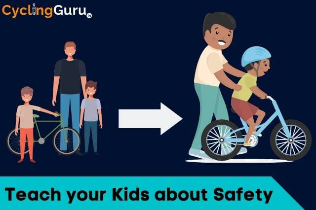 Bicycle helmet awareness to kids