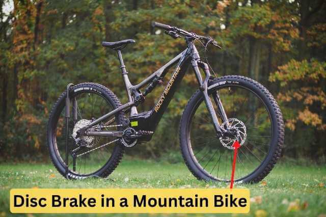 Mountain bike with disc brakes