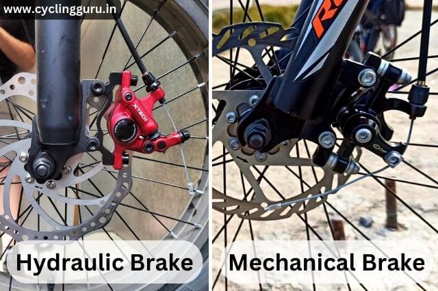 hydraulic vs mechanical braking system in bicycles