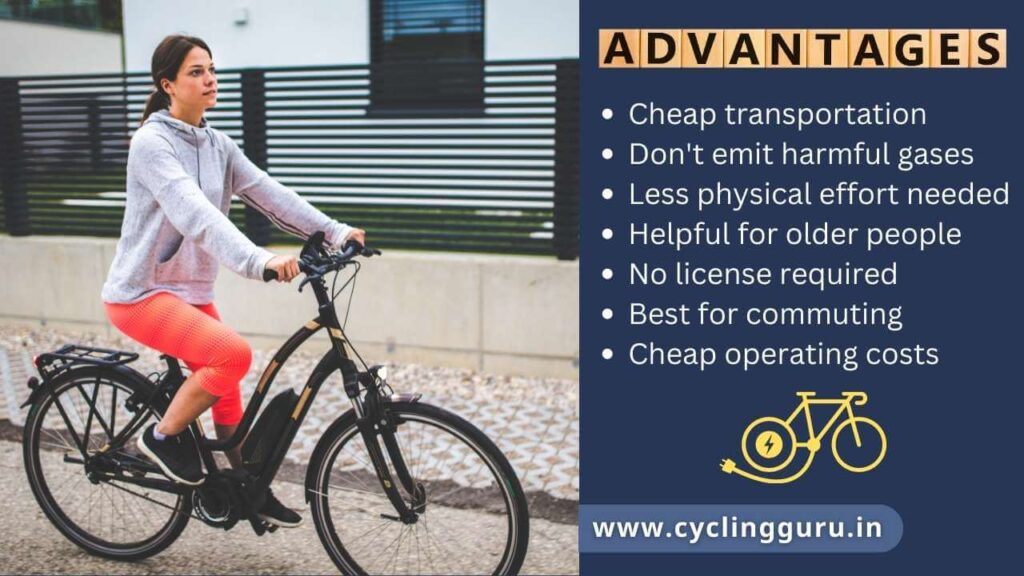 advantages of using electric bicycle in India