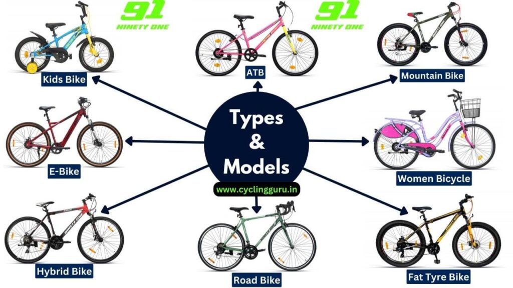 types of bicycles does Ninety one cycles make