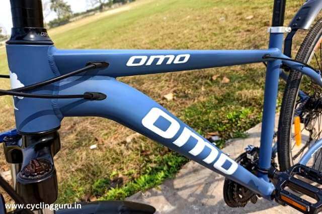 frame of omo alloy hybrid 700c bike 
