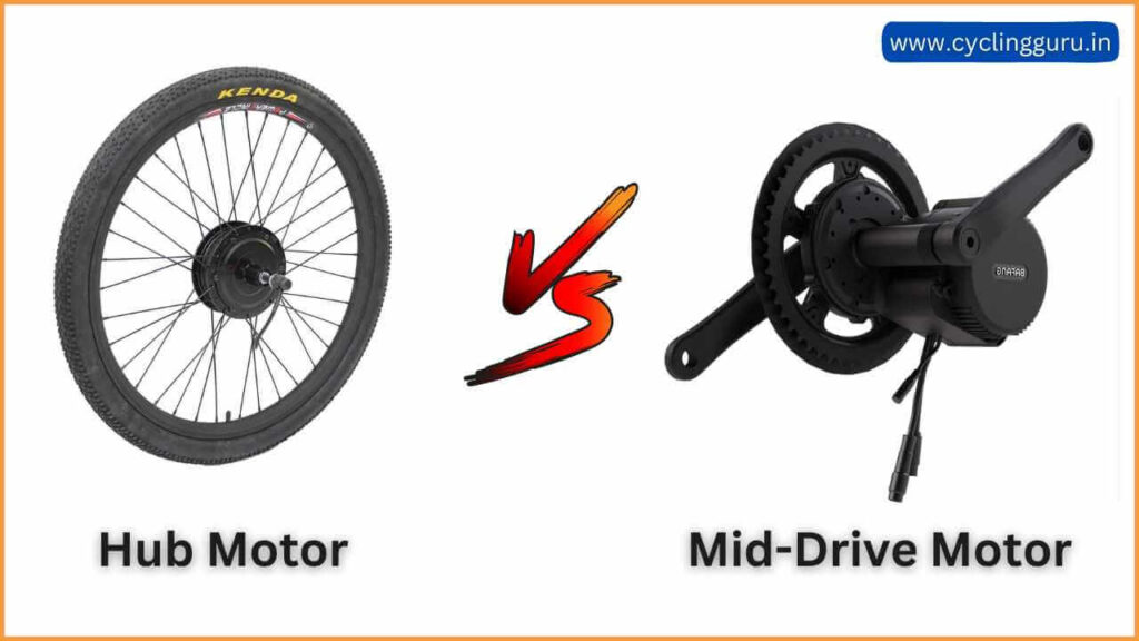 hub motor vs mid drive motor of an electric bicycle