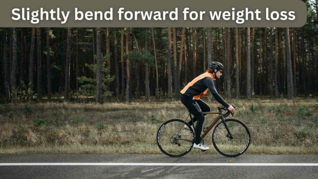 correct cycling posture helps to reduce weight loss